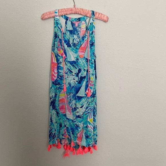 Lilly Pulitzer Roxy dress Hey Bay Bay swim cover up - Picture 2 of 6